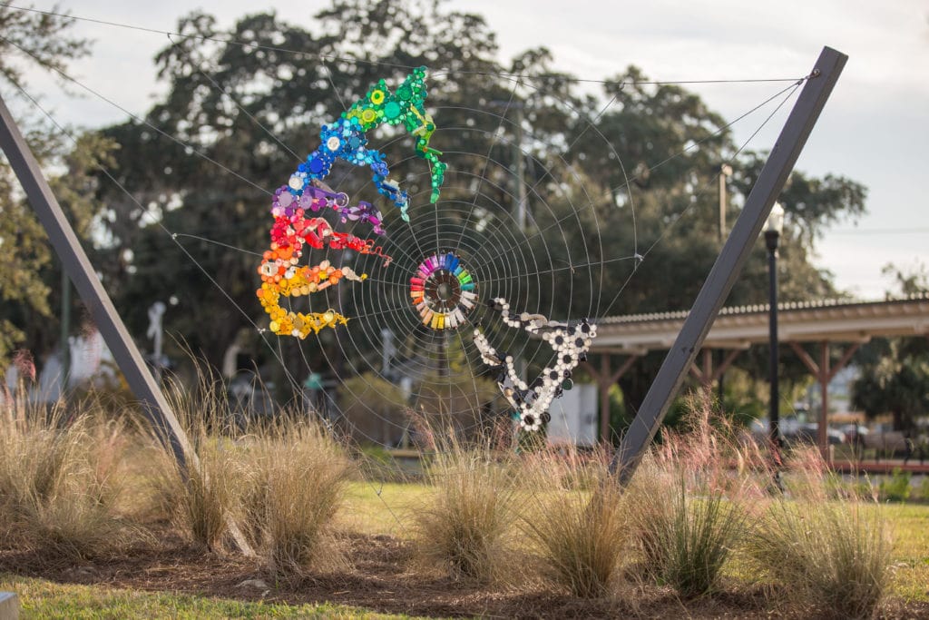 Downtown Ocala Family Photography Sculpture