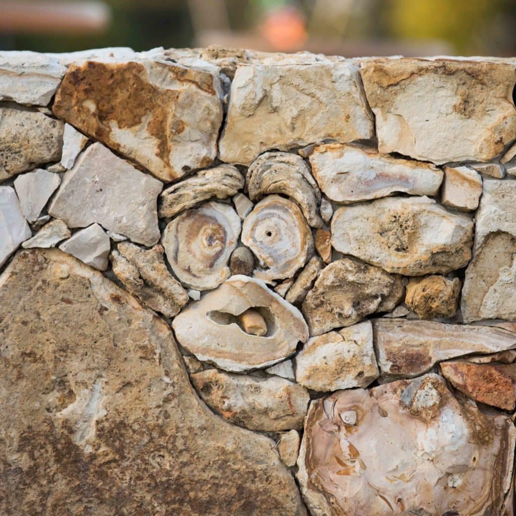 Smiley face in a wall Downtown Ocala Park