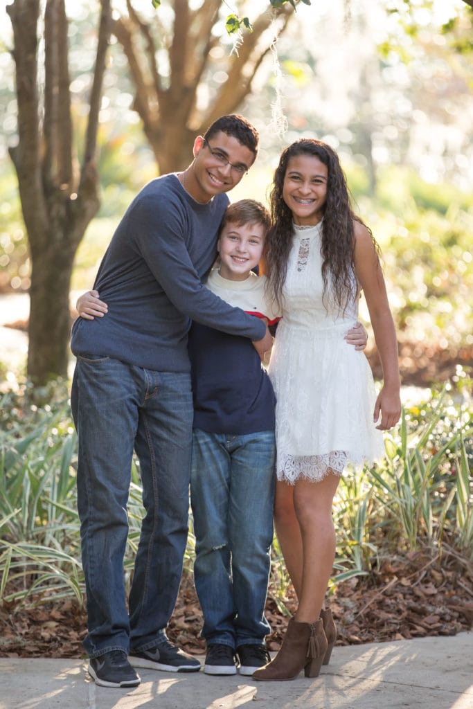 Siblings Hugging Family Photo Session Sholom Park