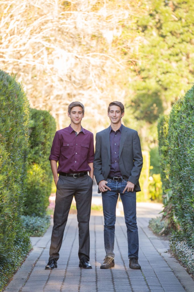 brothers posed at Golden Ocala for Family Photo session