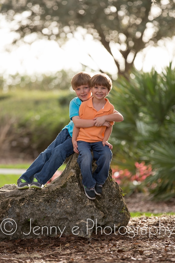 brothers posing for a photograph