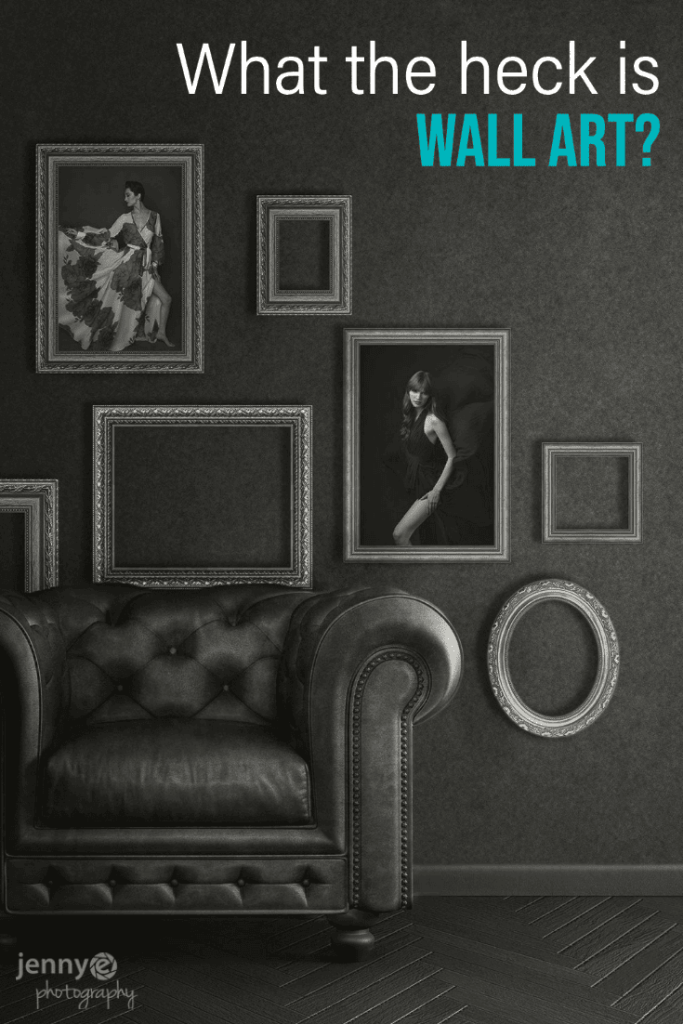 black and white photo of wall art